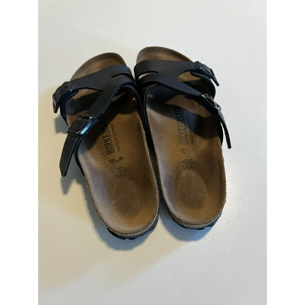 Birkenstock Yao‎ Birko-flor Balance Black  Sandals - Women's Size US 5/5.5 EU 36
